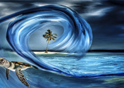 Liquid Motion Ocean Art - Escaping ground zero
